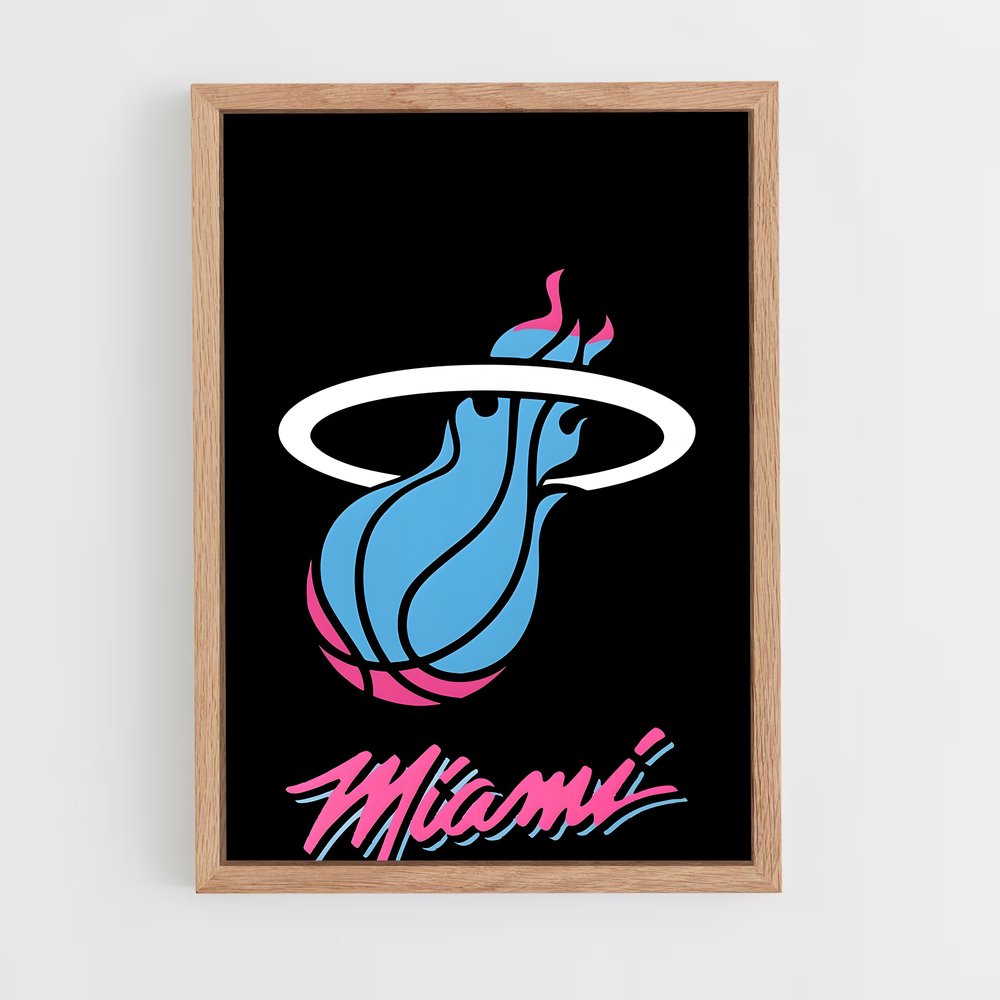 Poster Miami Heat Basket Touche poétique – affiche Basketball (vue 4)